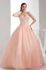 Plissiertes A-Linie Duchesse-Linie Herz-Ausschnitt Jugendweihekleid - 1