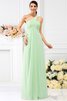 Vestido de Dama de Honor de Corte-A de Hasta el suelo de Cremallera de Largo - 26