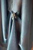 Abito da Damigella con Fusciacca in Chiffon A Terra in pizzo con Piega retro - 5
