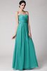 Robe demoiselle d'honneur plissage longue au drapée fermeutre eclair de fourreau - 15