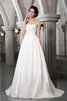 Abito da Sposa Cerniera Semplice A-Line Senza Spalline in Taffeta - 1