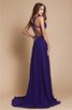 Chiffon Ärmelloses Herz-Ausschnitt Sittsames Ballkleid mit Perlen - 2