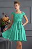 A-Linie Normale Taille Prinzessin Chiffon Brautjungfernkleid mit Bordüre - 15