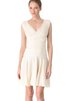 Abito da Sposa Senza Maniche con Piega con Increspato V-Scollo Naturale in Chiffon - 1