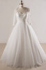 Robe de mariée avec manche longue brillant naturel delicat exclusif - 1