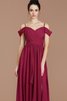 Prinzessin Chiffon Ärmelloses Schulterfreier Ausschnitt Bodenlanges Brautjungfernkleid - 7