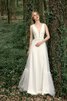 Umwerfend Sittsames Sexy Brautkleid mit Reißverschluss mit Bordüre - 3