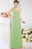 Robe demoiselle d'honneur plissé avec zip en chiffon au drapée a-ligne - 26