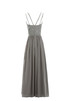 Chiffon natürliche Taile Perlenbesetztes formelles schlichtes Abendkleid mit Bordüre - 6
