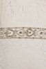 Robe de mariée avec ruban avec perle de traîne courte ceinture en étoffe de sirène - 3