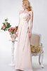 Chiffon plissiertes A-Line bodenlanges romantisches Brautjungfernkleid mit Reißverschluss - 2