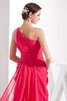 Gerüschtes Sweep train ein Schulterfreies Juwel Ausschnitt Abendkleid aus Chiffon - 8