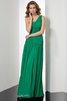 Abito da Sera A-Line Principessa Cerniera in Chiffon Lungo - 1