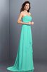Vestido de Dama de Honor de Corte princesa de Corte-A de Cola Barriba de Cremallera - 15