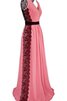 Robe de soirée long sexy naturel de traîne courte avec ruban - 2