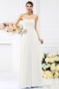 Abito da Damigella in Chiffon con Festone Cerniera Alta Vita A-Line - 16