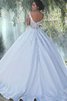 Robe de mariée avec gaze délicat avec broderie plissé elégant - 2