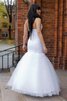 Reißverschluss Ärmelloses Tüll glamouröses bodenlanges Brautkleid mit natürlicher Taille - 2