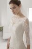 Ärmellos Tüll Boot-Ausschnitt Duchesse-Linie Sweep Zug romantisches Brautkleid - 3
