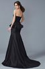 Robe de soirée longue de bustier manche nulle en taffetas de sirène - 2