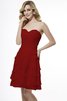 Reißverschluss Herz-Ausschnitt Normale Taille Chiffon Prinzessin Brautjungfernkleid - 24