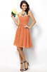 Abito da Damigella Cuore Cerniera Principessa A-Line in Chiffon - 19