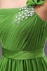 A-Line Chiffon Ein Schulter Brautmutterkleid mit Kristall mit Blume - 4