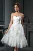 Abito da Sposa Mini Cuore Classico A-Line in Raso - 1