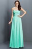 Herz-Ausschnitt Satin Ärmelloses Brautjungfernkleid mit Drapierung mit Plissierungen - 15