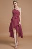 Geschichtes One Schulter Prinzessin Rocklänge-asymmetrisches Mini Brautjungfernkleid - 10