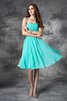 Normale Taille Chiffon A Linie Prinzessin Abiballkleid mit Herz-Ausschnitt - 4
