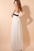 Chiffon Ärmelloses A-Line bodenlanges Brautjungfernkleid mit Schleife mit Plissierungen - 3