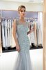 Engelhaft Normale Taille Kurze Ärmeln Festliches Bodenlanges Ballkleid - 6