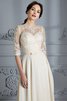Abito da Sposa in Chiffon con Mezze Maniche a Spiaggia A-Line Senza Maniche - 7