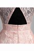 Ärmelloses Reißverschluss Spitze einfaches Ballkleid mit Schlüsselloch Rücken mit Bordüre - 10