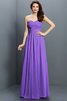 Herz-Ausschnitt Satin Ärmelloses Brautjungfernkleid mit Drapierung mit Plissierungen - 24