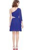 Paillettenbesetztes Chiffon A-Linie legeres kurzes Ballkleid mit langen Ärmeln - 3