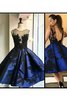 Robe fête de la rentrée bref avec sans manches en satin de princesse ligne a - 1