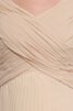 Robe mère de mariée plissage distinguee entrecroisé fermeutre eclair ruché - 4