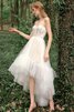 Abito da sposa appariscente in tulle particolare in pizzo sensuale senza maniche - 6