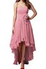 Robe demoiselle d'honneur distinguee à la mode plissage col en forme de cœur croisade - 1