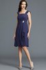 Robe mère de mariée naturel de fourreau jusqu'au mollet avec jacket manche nulle - 3