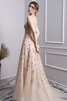 Unverwechselbar Normale Taille Bodenlanges Sexy Ballkleid mit Kristall - 4