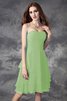 Robe demoiselle d'honneur bref de lotus avec zip a-ligne avec sans manches - 26
