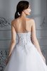 Robe de mariée distinguee a plage en organza de mode de bal de traîne moyenne - 7