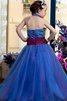 Ärmelloses Duchesse-Linie Nackenband Tüll Blumenmädchenkleid mit Blume - 2