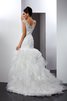 Abito da Sposa Vintage V-Scollo Elegante Alta Vita in Tulle - 2