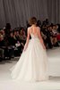 Natürliche Taile A Linie Apfelform Ballkleid aus Organza mit Perlen - 2