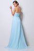 Ärmelloses Prinzessin Anständiges Abendkleid aus Chiffon mit Reißverschluss - 2