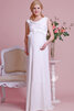 Abito da sposa tradizionale formale in stain elastico alta vita fantastico pomposo - 1